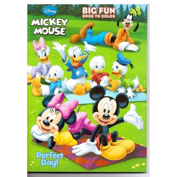 Disney Mickey Mouse and Friends Big Fun coloring Book Perfect Day - Picture 1 of 1